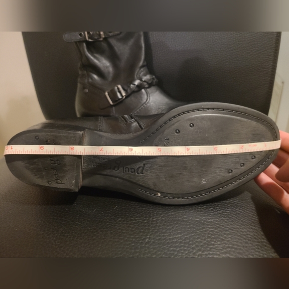 Paul Green Black Zipped Boots with Decorative Buckles, Size 6 US - Picture 12 of 14